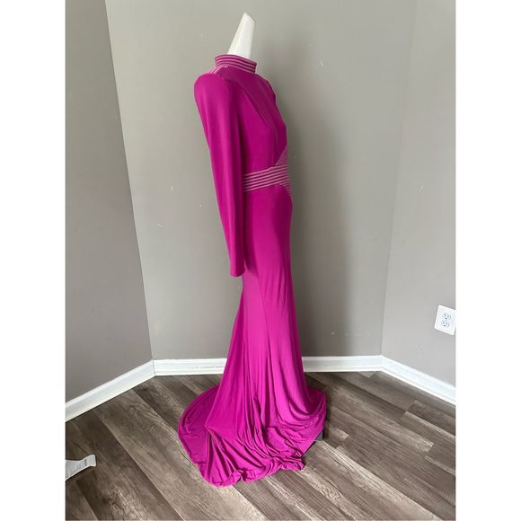 Zhivago Message To Love Gown in Berry US 2 $650 - Picture 6 of 10